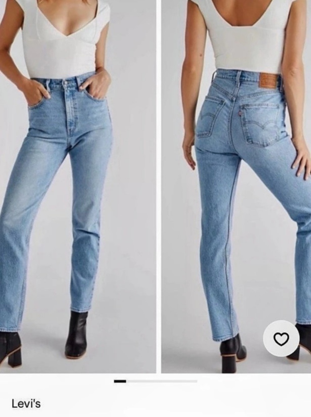 Levi's 70s High Slim Straight Jeans Blue Waist 25